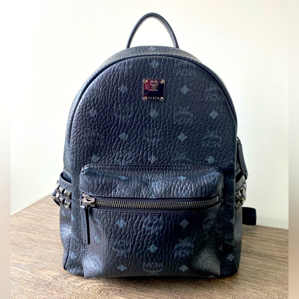 MCM Stark Side Studs Backpack in Visetos